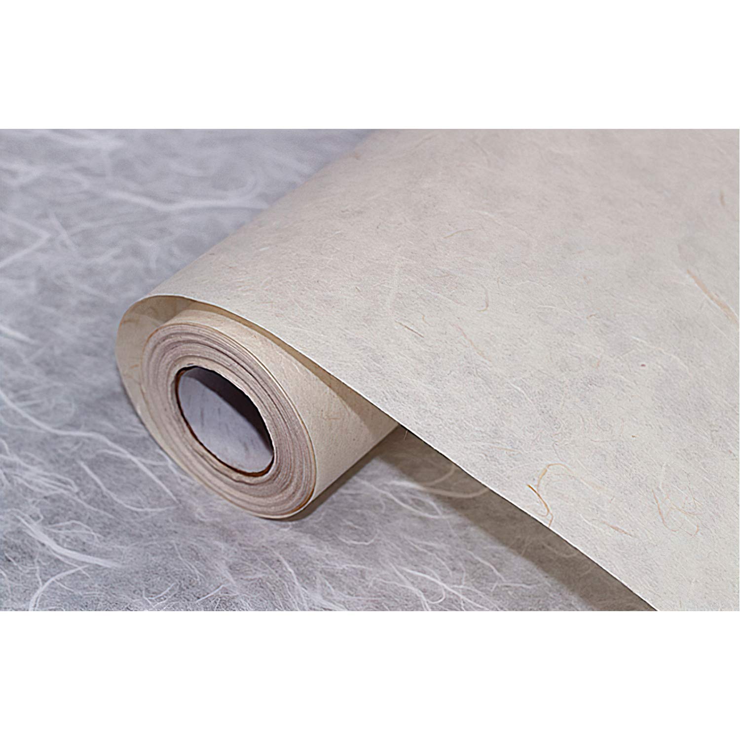 Authentic Korean Hanji Mulberry Paper - Unbleached, Acid-Free, Eco-Friendly ChangHoJi with Natural Fiber Texture - 35.8
