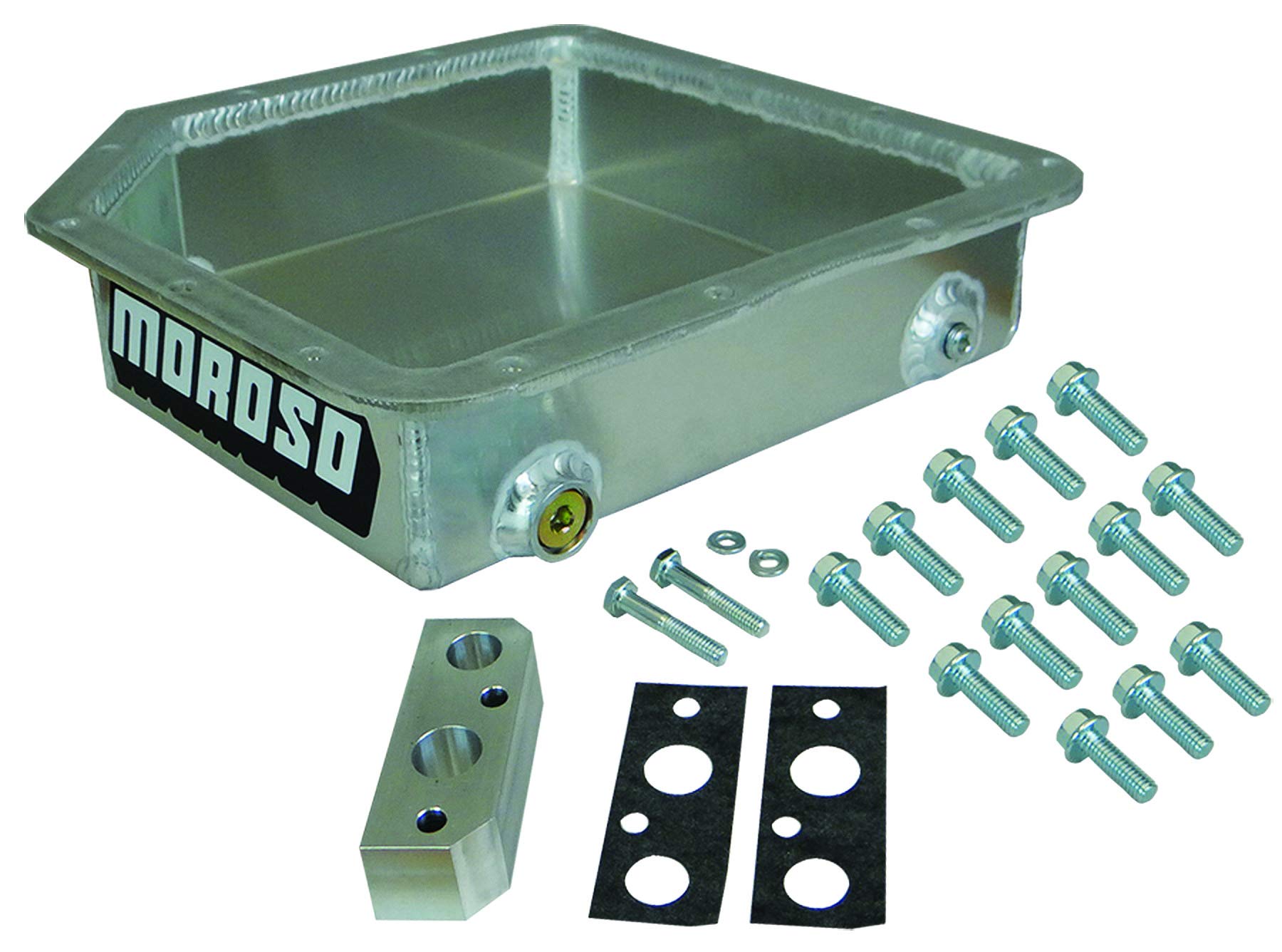 Moroso 42010 Transmission Pan for Turbo 350 - High Performance Aluminum Deep Sump Pan - Perfect for Chevy, GMC, and Classic Car Upgrades - Ideal for Racing, Towing, and Off-Road Use