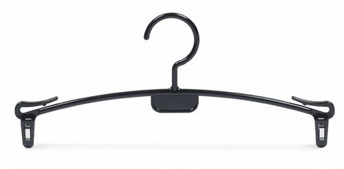 Black Plastic Hangers for Swimwear & Lingerie - Heavy Duty Closet Organizer for Bathing Suits, Bras, and Delicate Clothing Storage