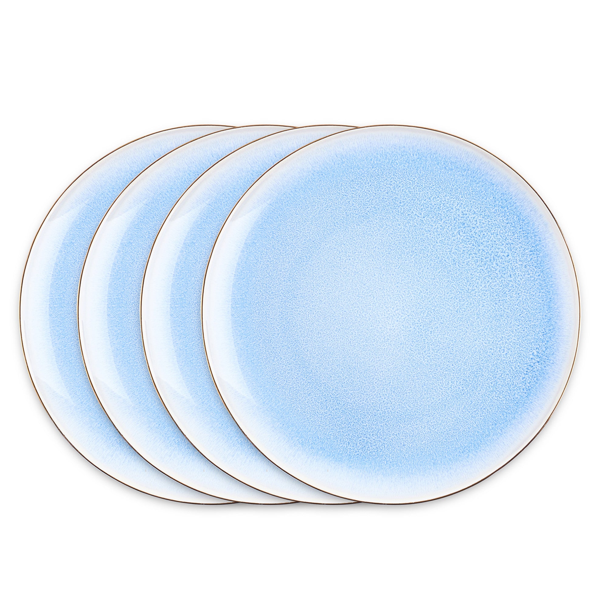 Josephine Porcelain Dinner Plate Set - Elegant Blue Floral Design for Formal Dining, Wedding & Special Occasions
