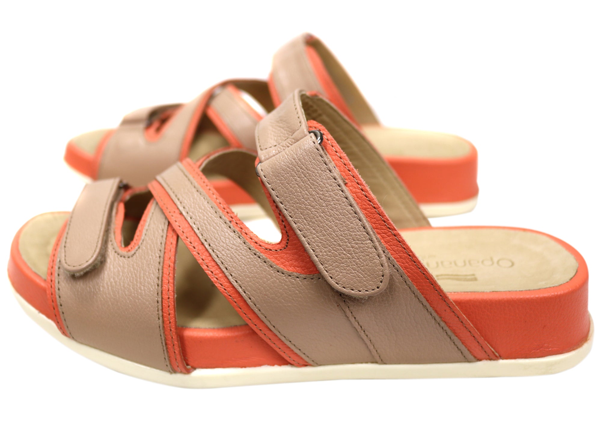 Jessie Women's Comfortable Leather Brazilian Slide Sandals - Stylish & Supportive for Beach, Pool, and Casual Wear