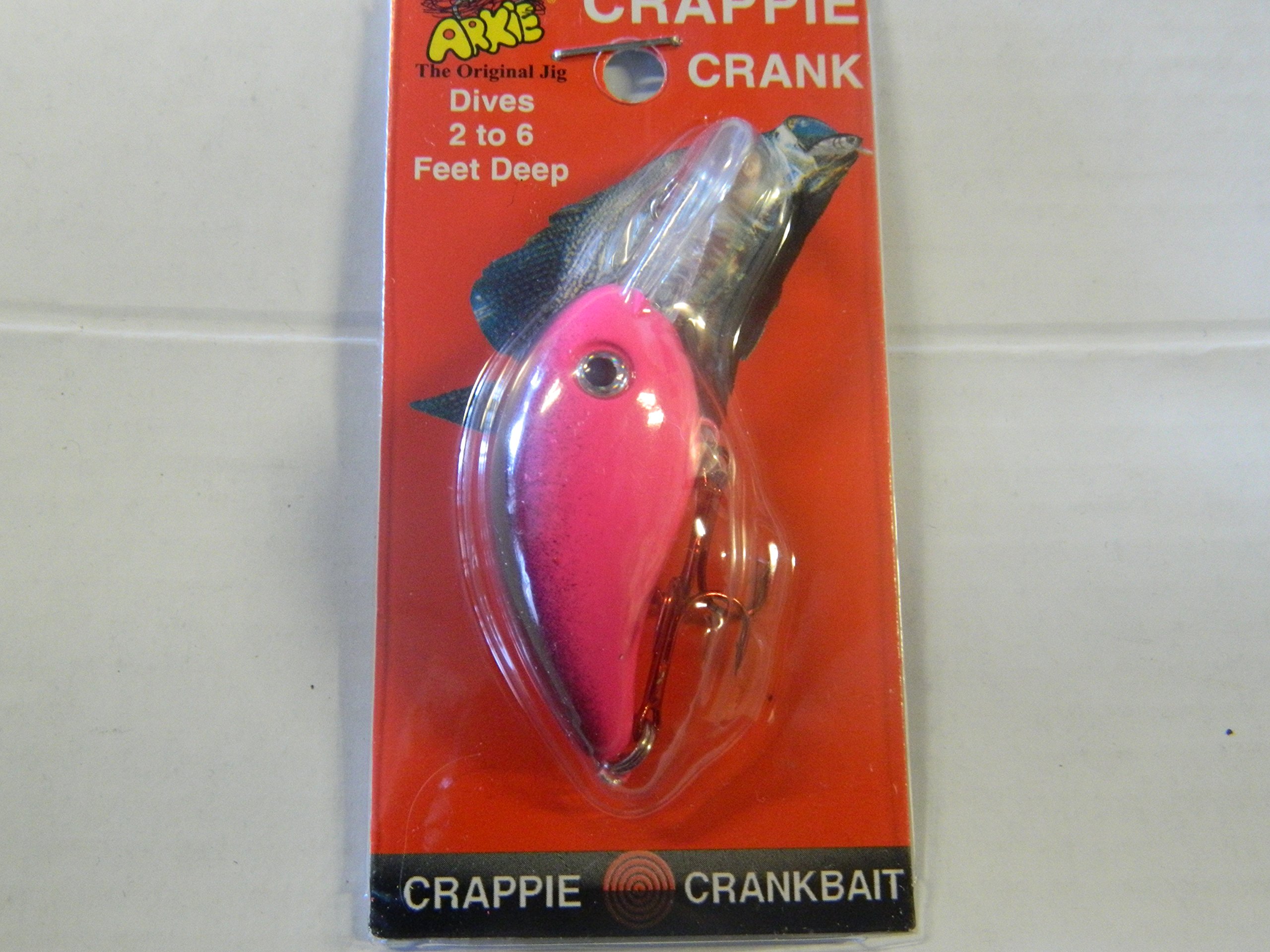 ARKIE 220 Series Crankbait Fishing Lure - Pink Color for Bass, Trout & Walleye - Perfect for Freshwater & Saltwater Fishing, Trolling & Casting