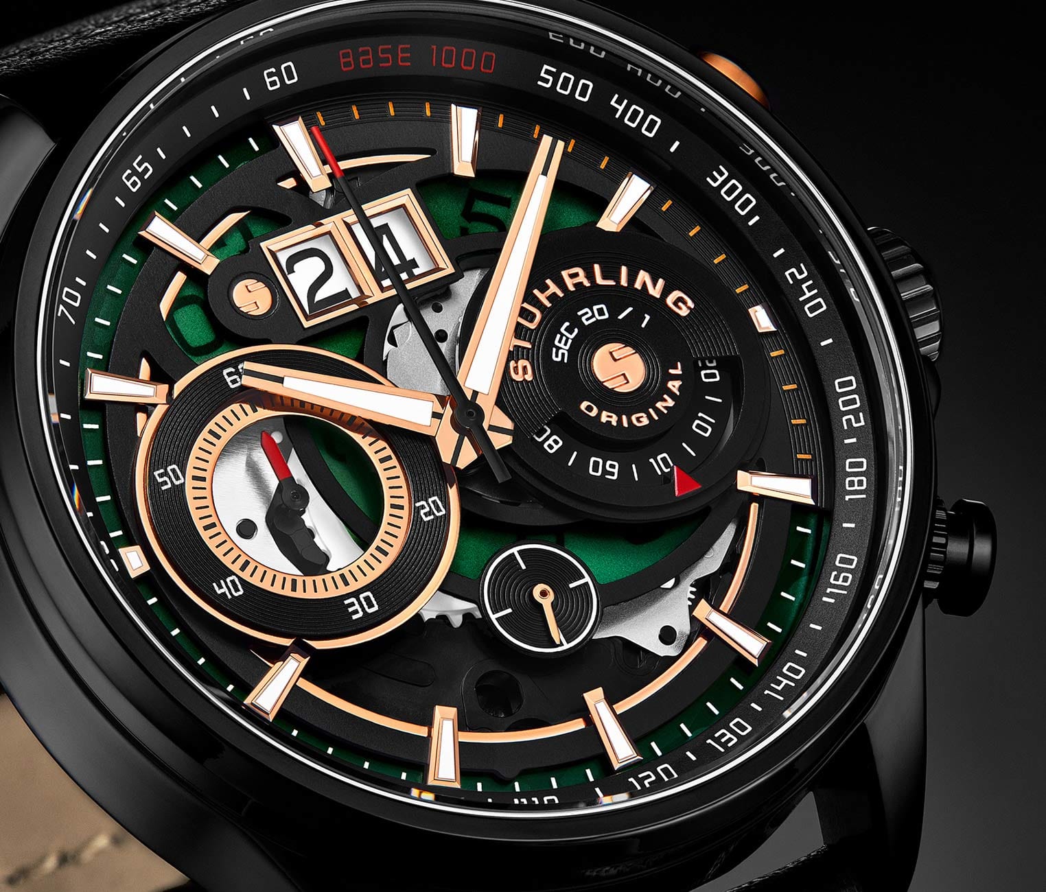 Ace Aviator Chronograph & Tachymeter 923 Quartz 45mm Men's Watch - Stylish Pilot Watch for Aviation Enthusiasts & Everyday Wear