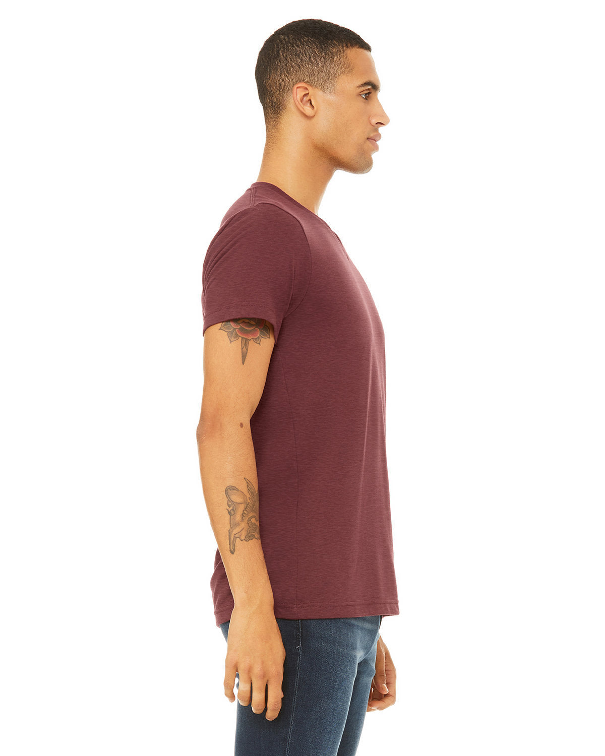 Bella + Canvas 3005CVC Unisex CVC Jersey V-Neck T-Shirt - Soft Comfortable Cotton Blend Tee for Men & Women - Perfect for Casual Wear, Workouts, and Everyday Outfits
