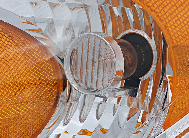 2007-2009 Hyundai Elantra Replacement Headlight Assembly Set - Halogen Headlights for Driver & Passenger Side - Perfect for Night Driving & Foggy Conditions
