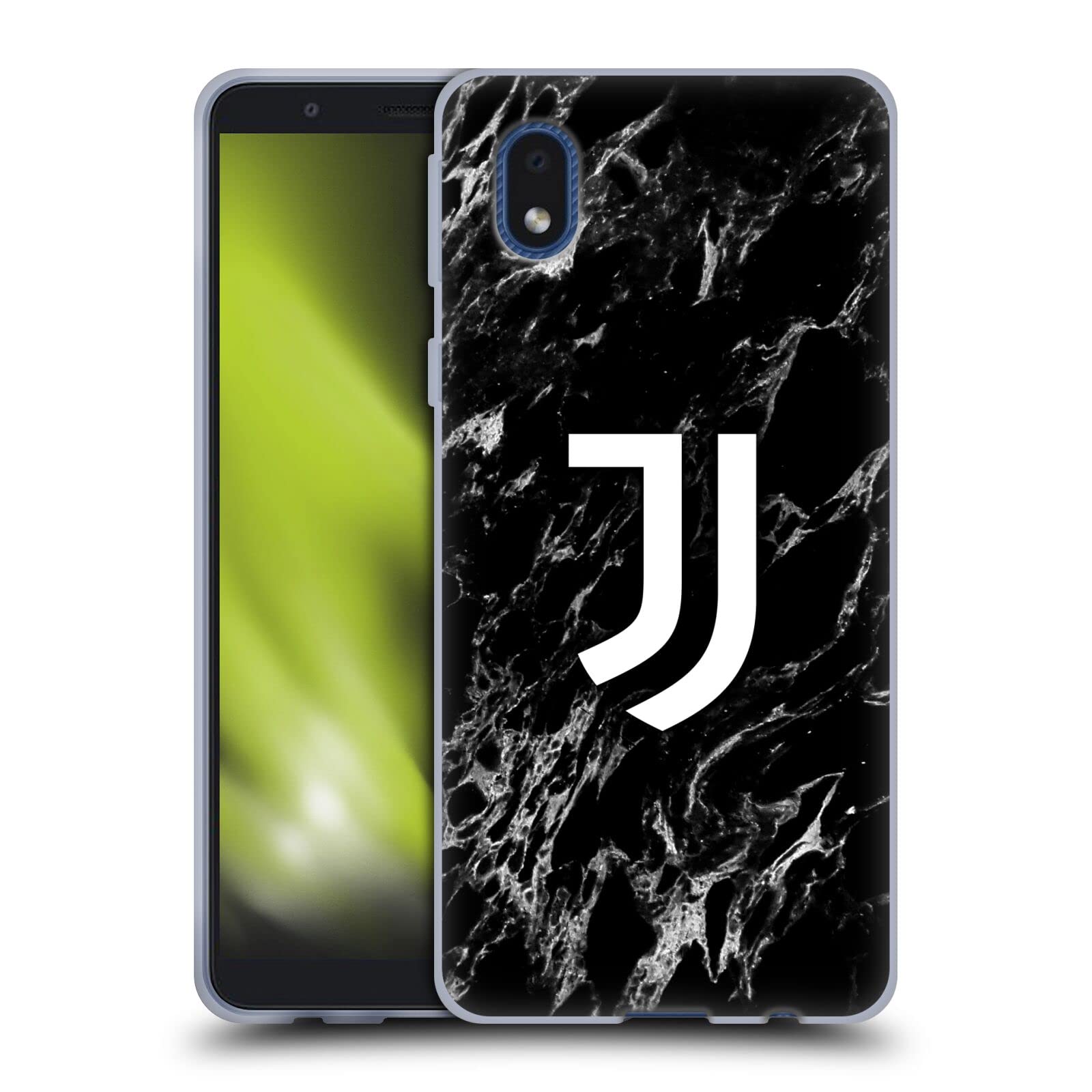 Officially Licensed Juventus FC Black Marble Soft Gel Case for Samsung Galaxy A01 Core (2020) - Durable Protection & Stylish Design for Everyday Use