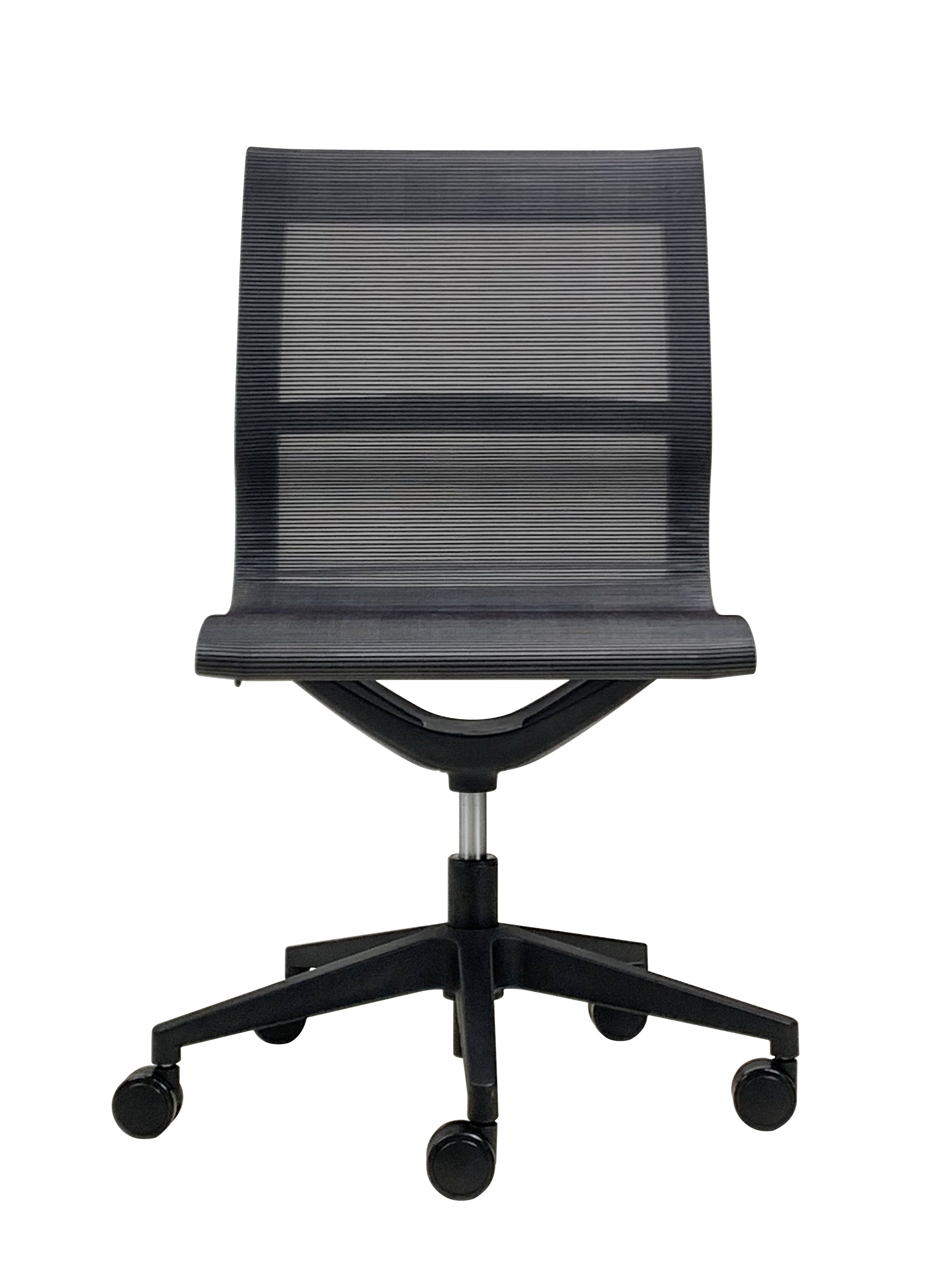 Eurotech Kinetic Designer Spider Mesh No Arms Office Chair - Black (MT301BNA) - Ergonomic Mesh Back Computer Chair for Home & Office Workspace