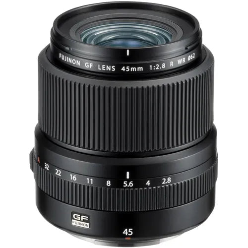 FUJIFILM GF 45mm f/2.8 R WR Lens for GFX Cameras - Weather Resistant Prime Lens for Portrait & Street Photography - Perfect for Travel, Landscape, and Professional Photography