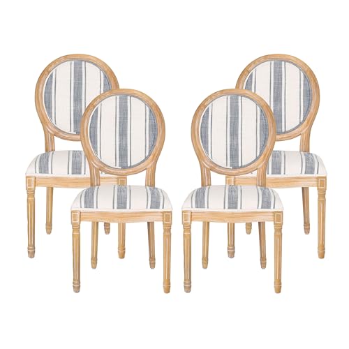 Dark Blue Stripes + Light Beige + Natural