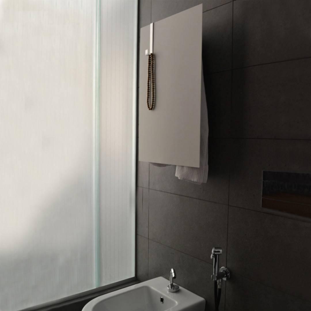 Mg12 Geometric Rectangle Towel Warmer 17.75W x 27.5H - Premium Bathroom Luxury for Spa, Hotel & Home Use