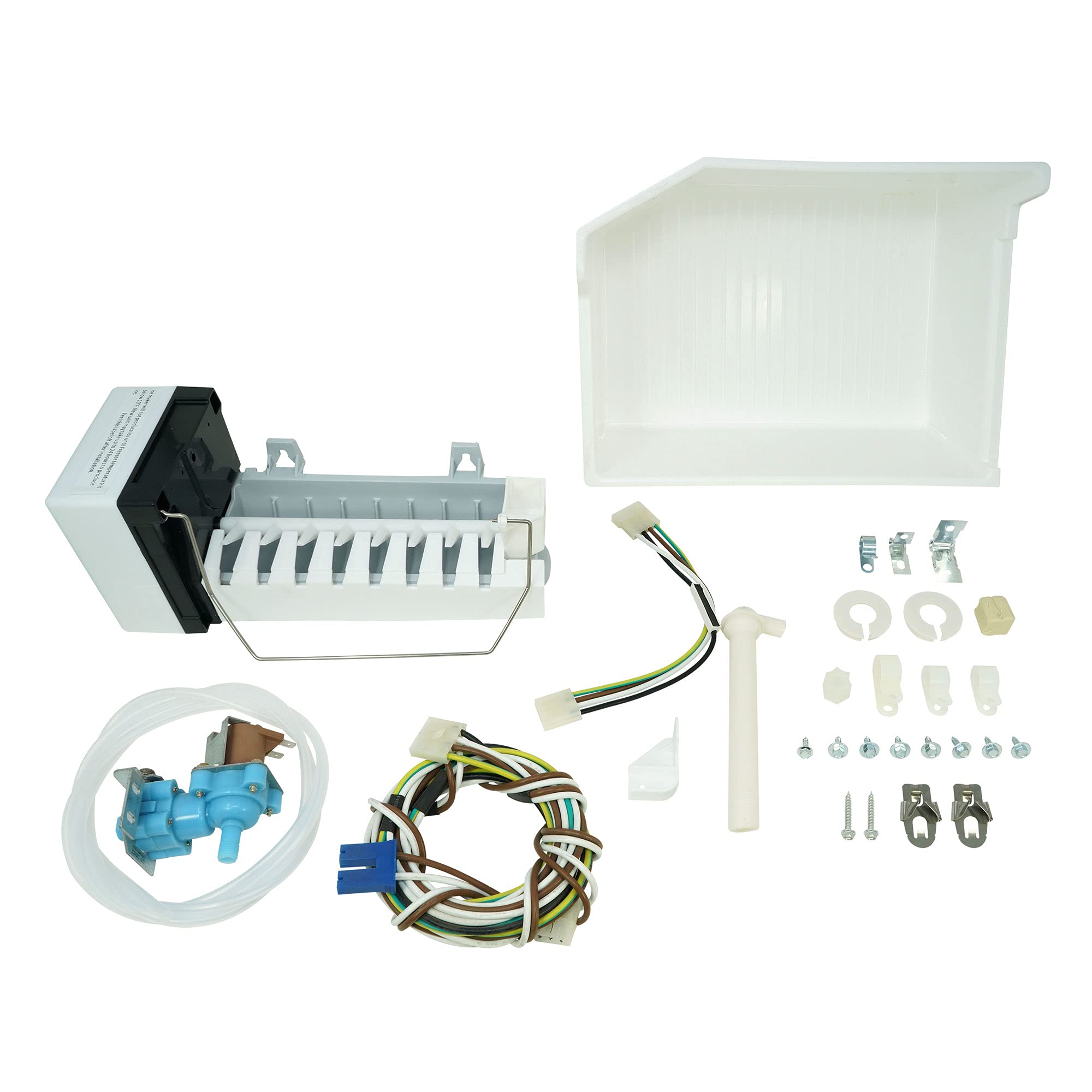 ForeverPRO 1129316 Ice Maker Kit with Square Plug - Compatible with Whirlpool Refrigerator Models 2155184, 1108106, 1108154, 1114209 - Perfect for Easy Ice Maker Replacement & Repair