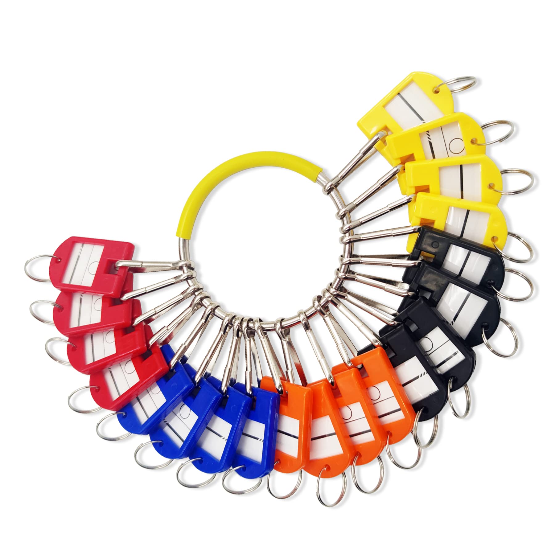 Portable Key Organizer with 20 Hooks - Lightweight Keychain Holder with Tags for Office, Hotel & Apartment Keys | Perfect for Key Management, Travel & Home Organization