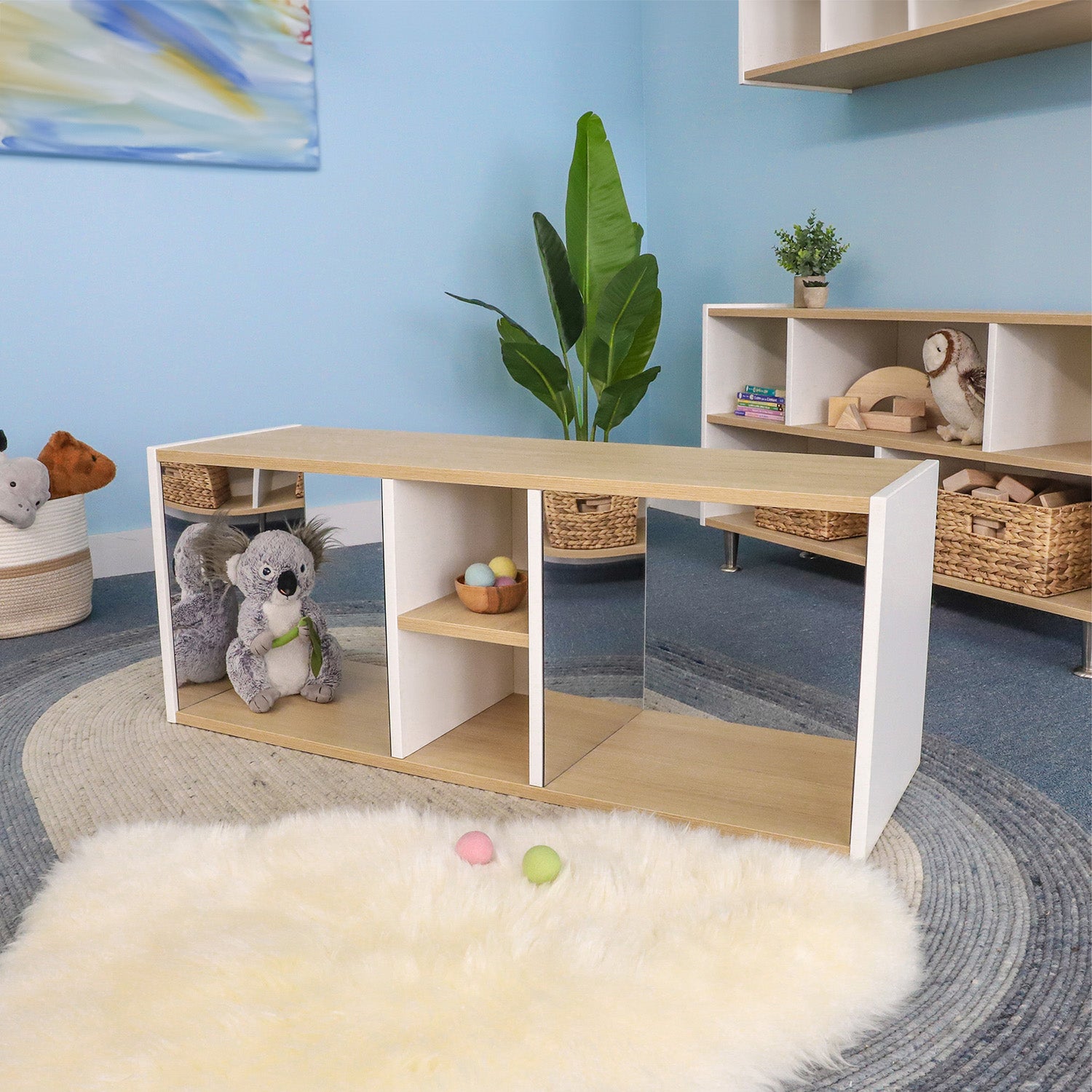 Elevated™ Discovery Crawl Thru Mirror Cabinet WB1947 - Kids Playroom Storage & Interactive Learning Toy for Toddlers
