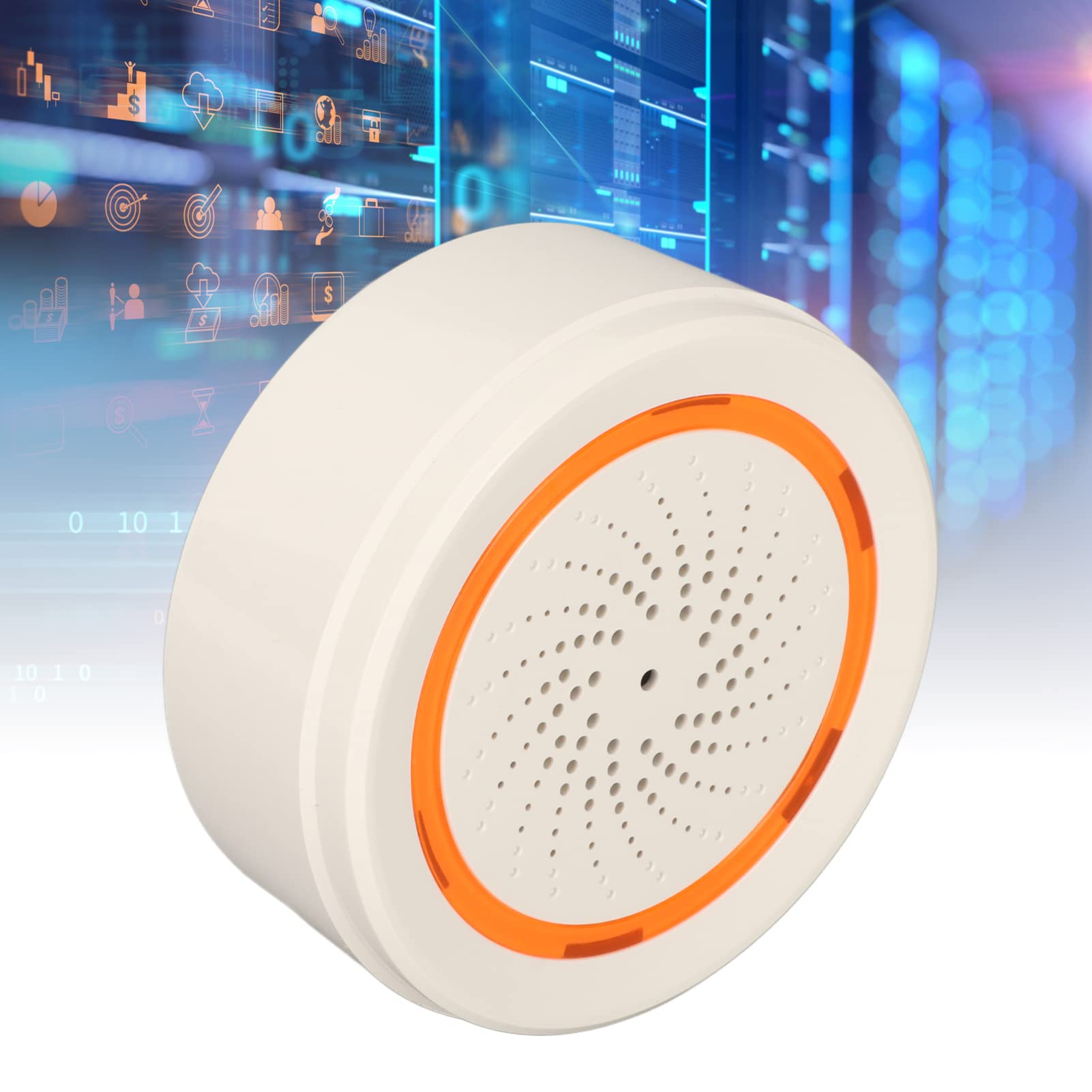 Smart Siren Alarm - 90dB Loud Wireless Security Alarm with Flashing Light & APP Remote Control, Zigbee Compatible Home Burglar Alarm System for House, Apartment & Business Security Protection