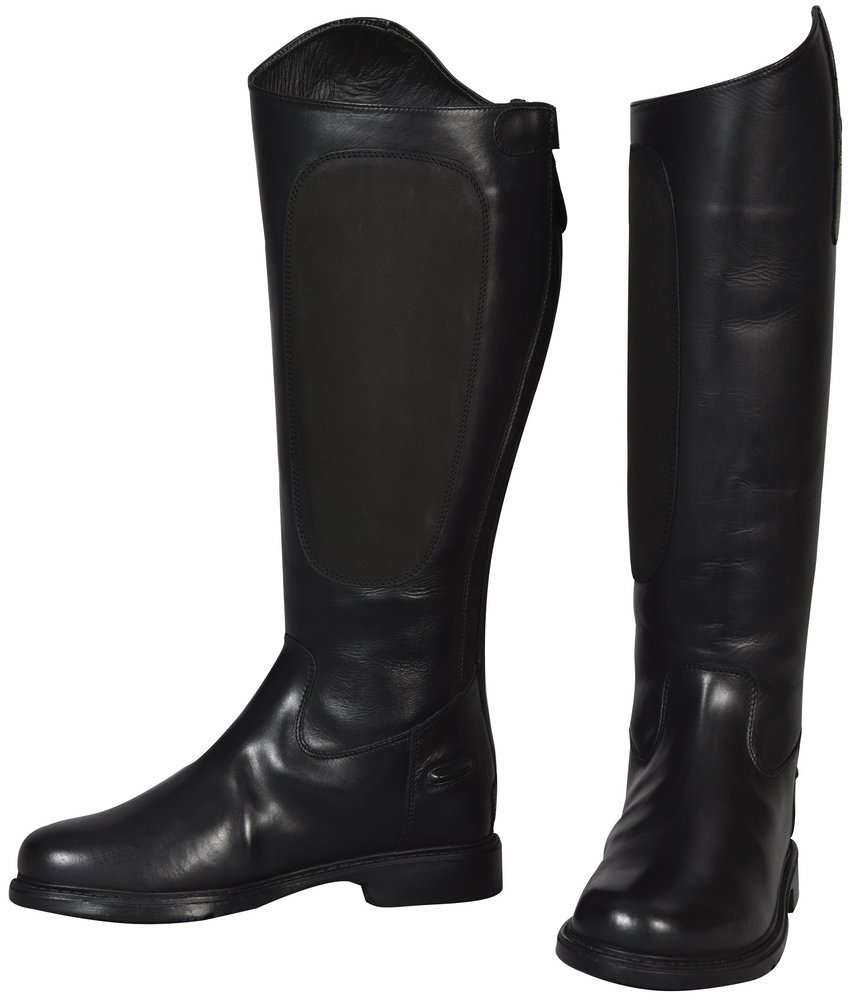 Tuffrider Plus Rider Dress Boots for Women - Black Equestrian Boots, Size 8 X-Wide Short - Perfect for Horseback Riding, Dressage & English Riding Competitions