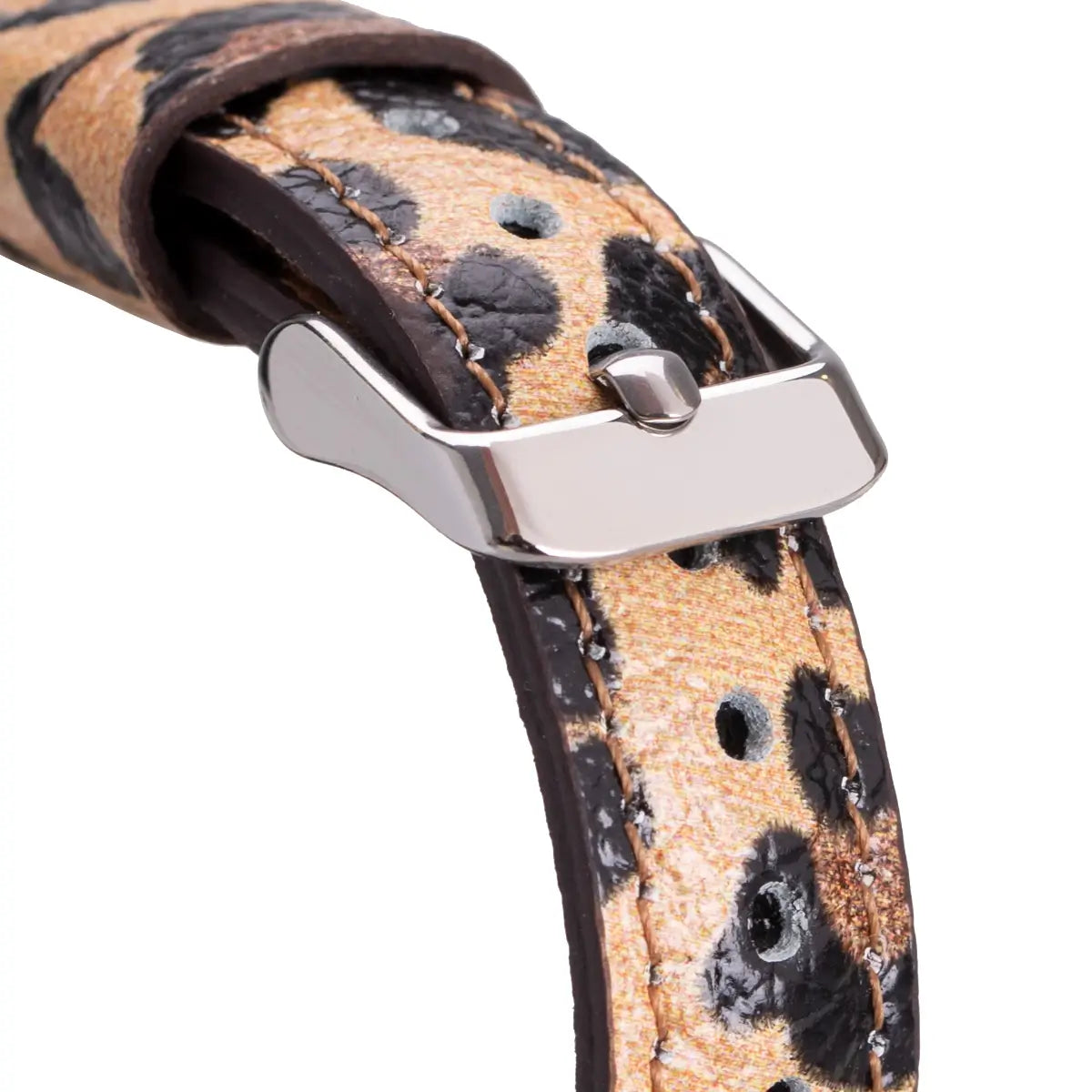 Leopard Print Leather Apple Watch Band - Slim & Stylish Replacement Strap for Women & Men - Perfect for Workouts, Office & Everyday Wear