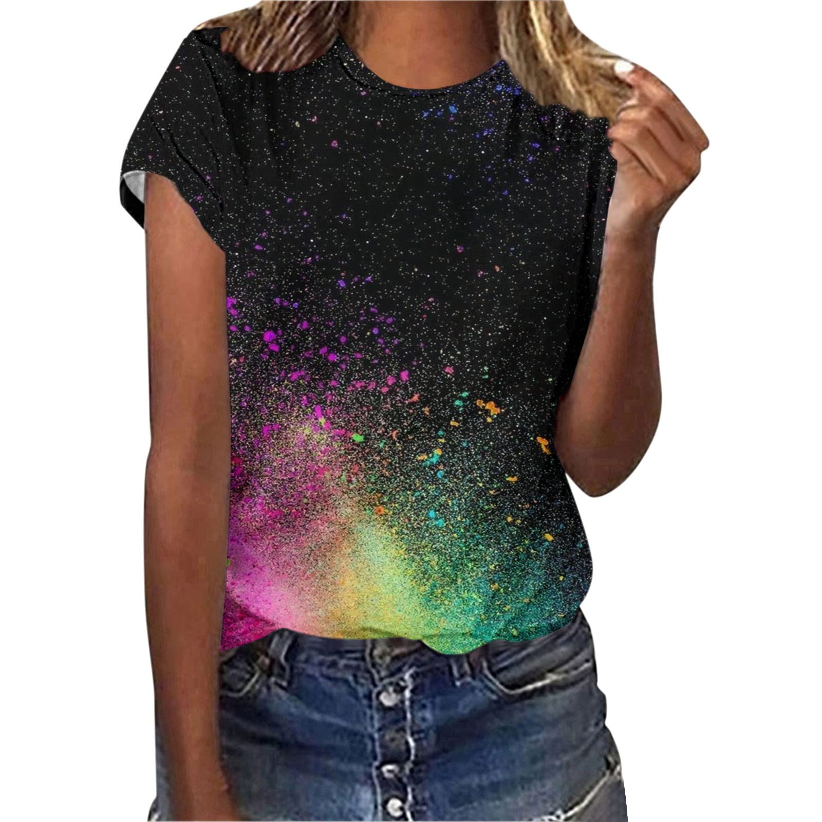 Trendy Women's Summer Tops - Short Sleeve Casual Blouses & Dressy Shirts for Everyday Wear | Perfect for Office, Beach & Weekend Outings