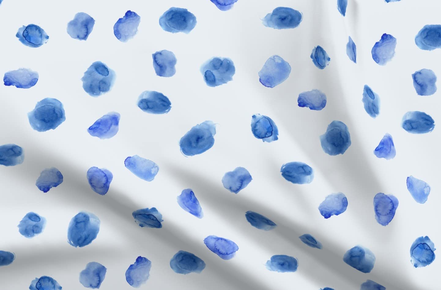Watercolor Dots Abstract Circle Printed Minky Fabric - Soft Plush Material for Baby Blankets, Quilt Backing & DIY Plush Toys - Premium Spoonflower Fabric Fat Quarter for Sewing & Crafting Projects