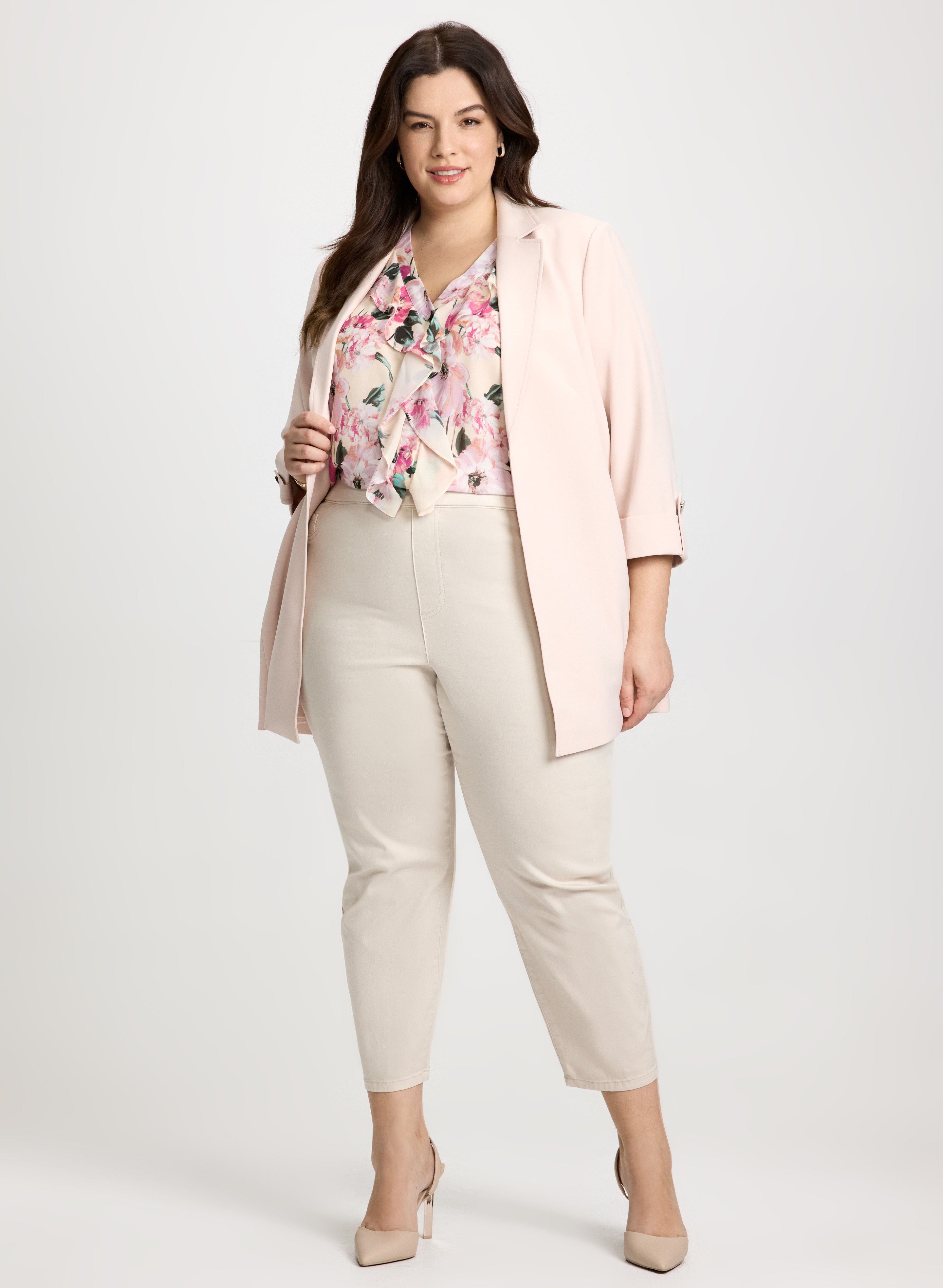 Ankle Length Pull On Jeans for Women - Stretchy Comfort Fit Skinny Jeggings - Perfect for Casual Wear, Work & Everyday Outfits