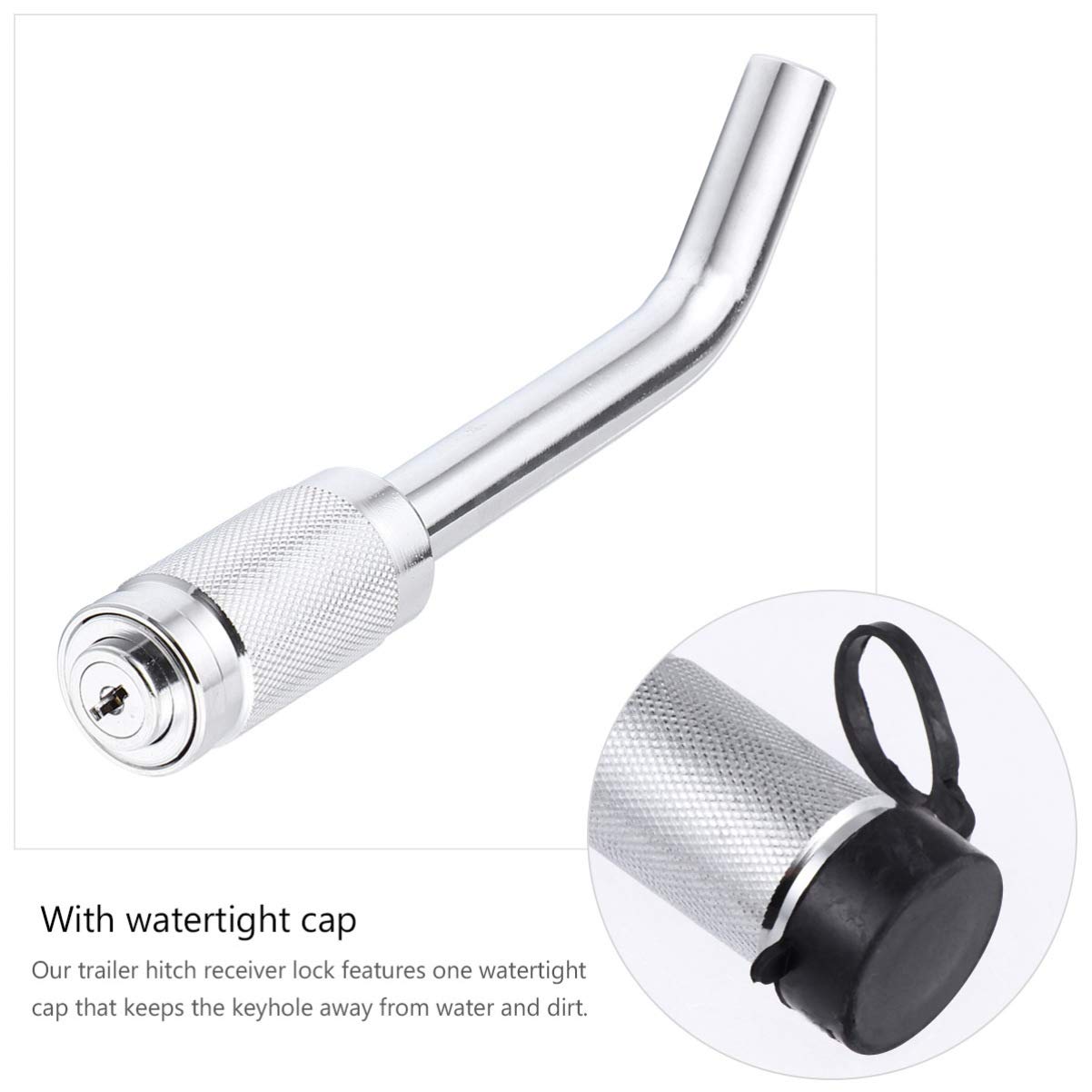 Garneck Heavy Duty Trailer Lock - High Security Iron Car Lock for Travel & Transport - Perfect for Trailers, RVs, Boats, and Storage Security