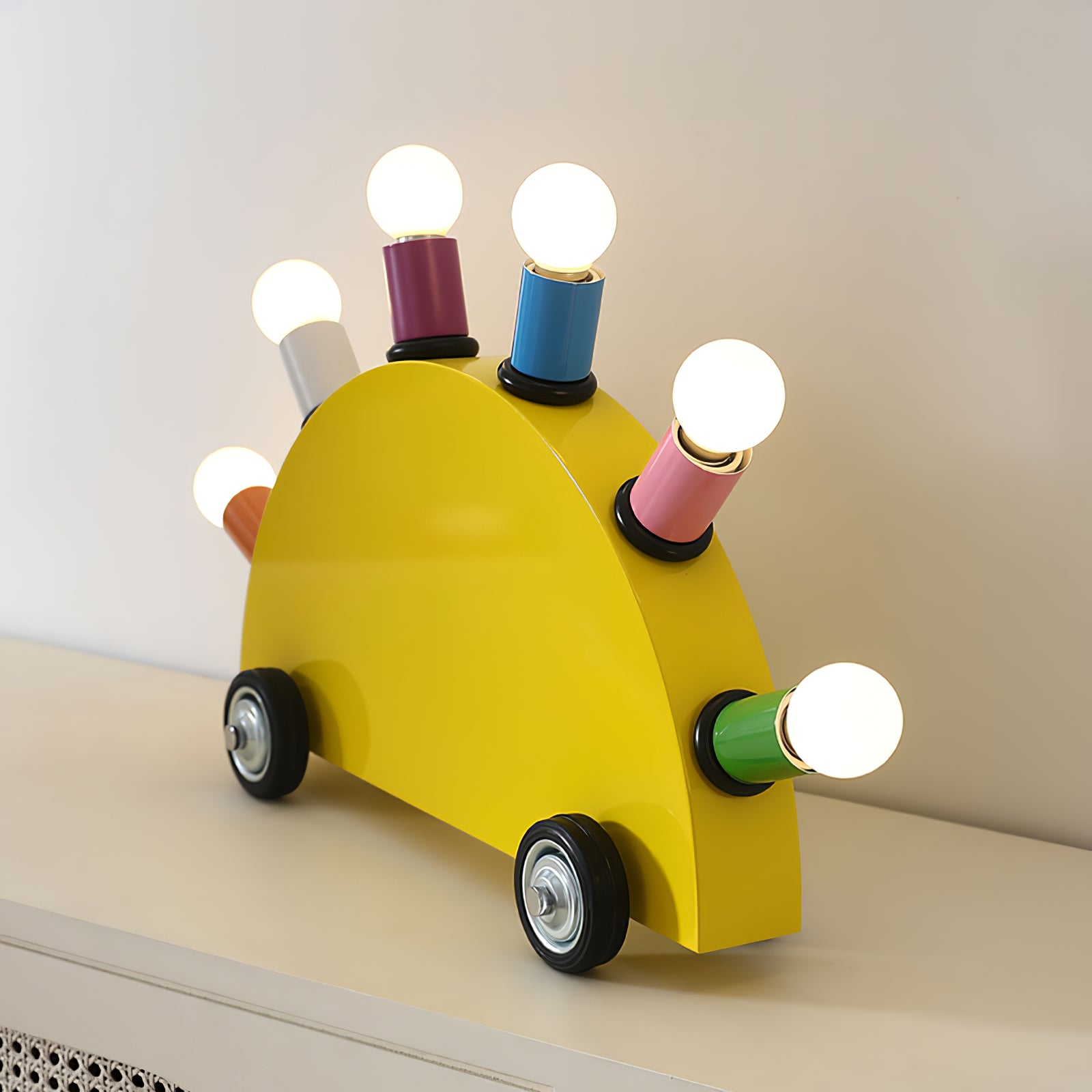 Cute Cartoon Car Night Light - LED Kids Bedside Lamp for Boys Room Decor, Birthday Gift - Perfect for Bedrooms, Nurseries, and Playrooms