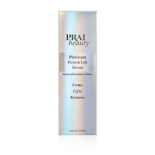 PRAI BEAUTY Platinum Firm & Lift Night Cream - Anti-Aging Serum with Anti-Gravity Technology, Skin-Lifting Peptides & Natural Oils for Firmer, Smoother Skin | 30ml | Perfect for Nighttime Skincare Routine & Wrinkle Reduction