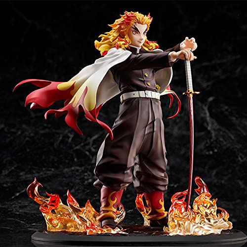 Aniplex Demon Slayer: Kimetsu no Yaiba Kyojuro Rengoku 1/8 Scale Figure - Flame Hashira Collectible Statue for Anime Fans & Home Decor