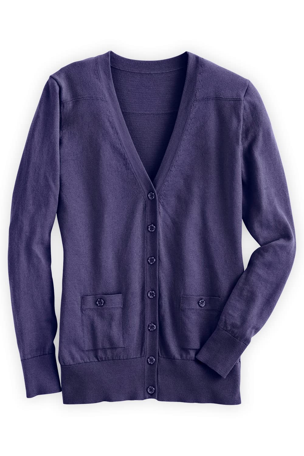 Fair Trade Organic Cotton Boyfriend Cardigan for Women - Cozy Oversized Sweater for Casual Outfits & Layering in Fall & Winter