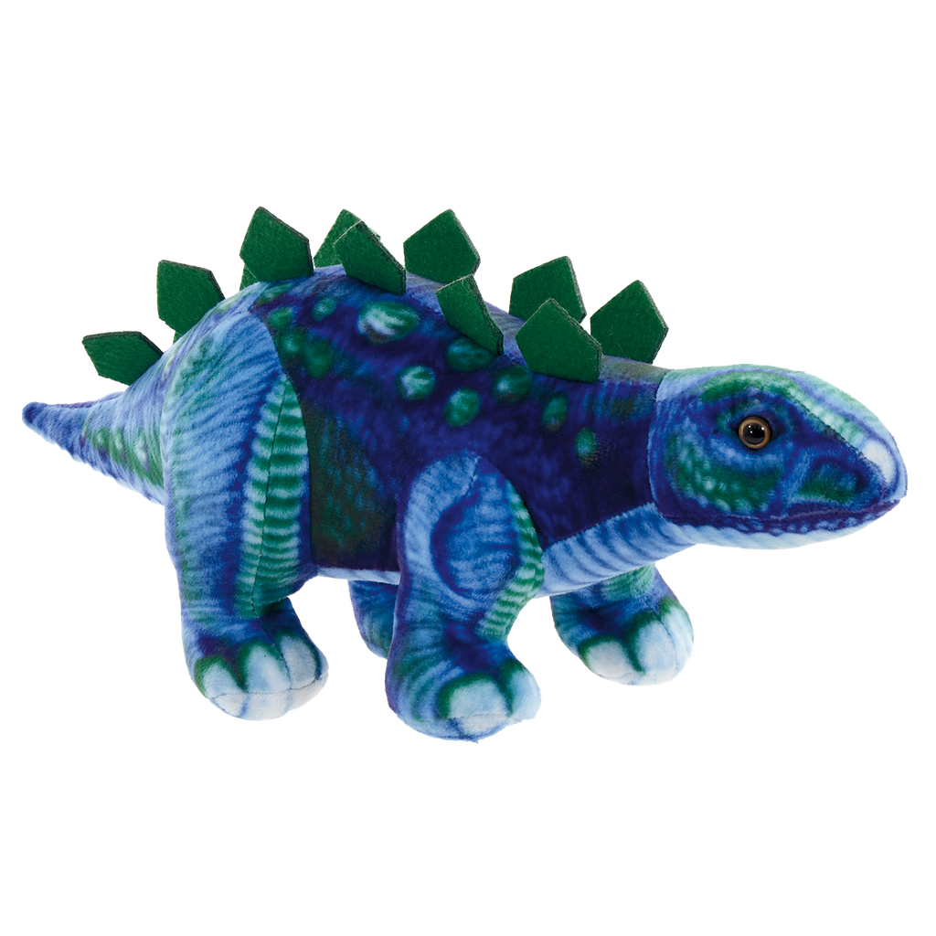 Iscream Stegosaurus Fleece Stuffed Dinosaur Plush Toy - Soft Cuddly Dino for Kids, Perfect for Bedtime, Nursery Decor & Gift Giving