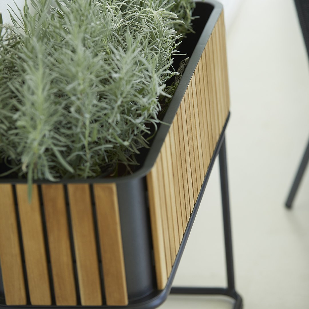 Cane Line Design Team Combine Planter - Modern Indoor/Outdoor Plant Pot for Home & Garden Decor - Perfect for Living Room, Patio, and Office Spaces