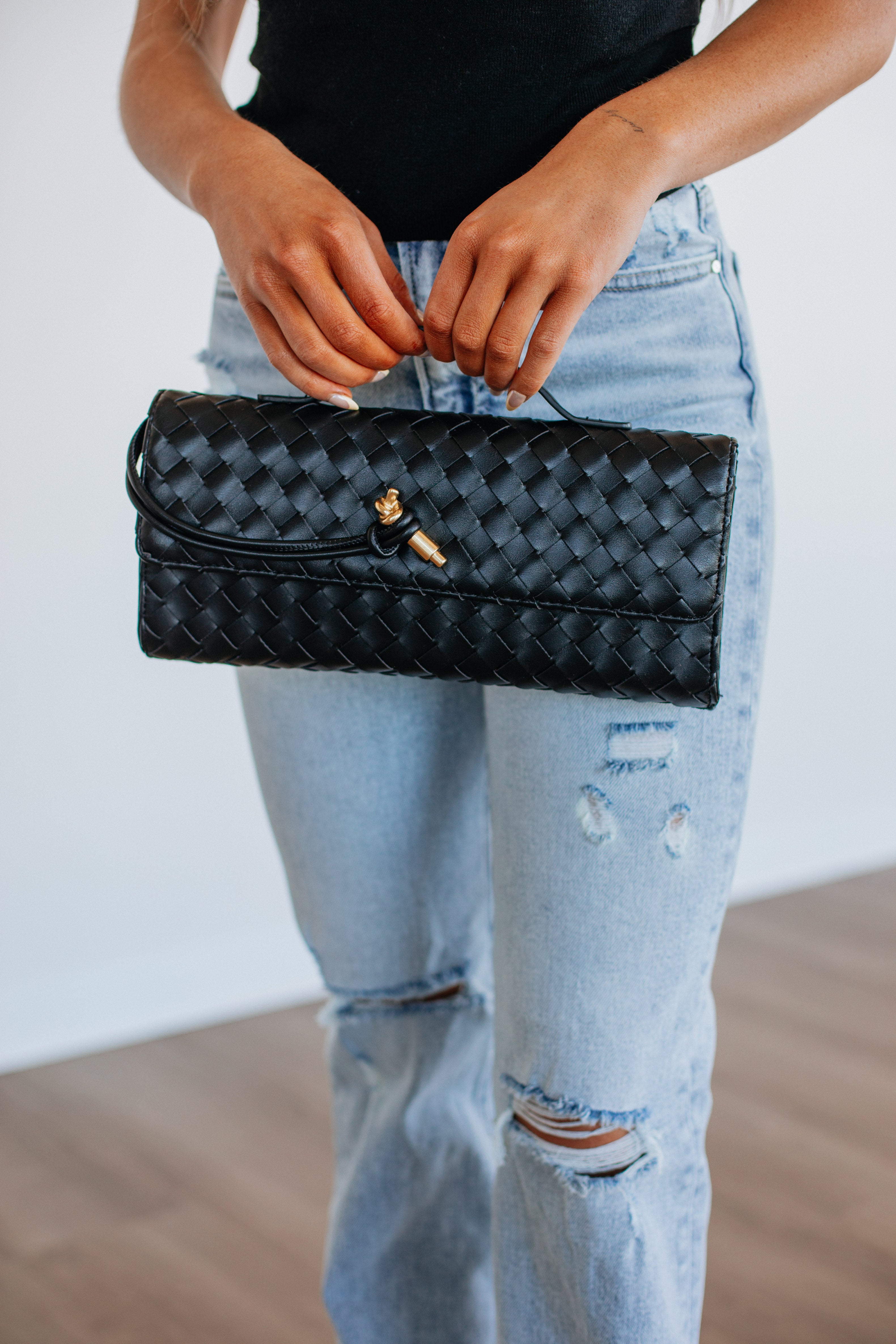 Asha Clutch Crossbody Bag for Women - Stylish Black Leather Purse for Evening Parties, Date Night & Special Occasions