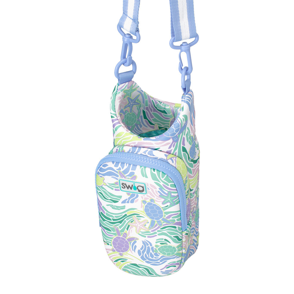 Sea Swirl Water Bottle Sling - Leak-Proof & Hands-Free Hydration for Hiking, Running, and Outdoor Adventures