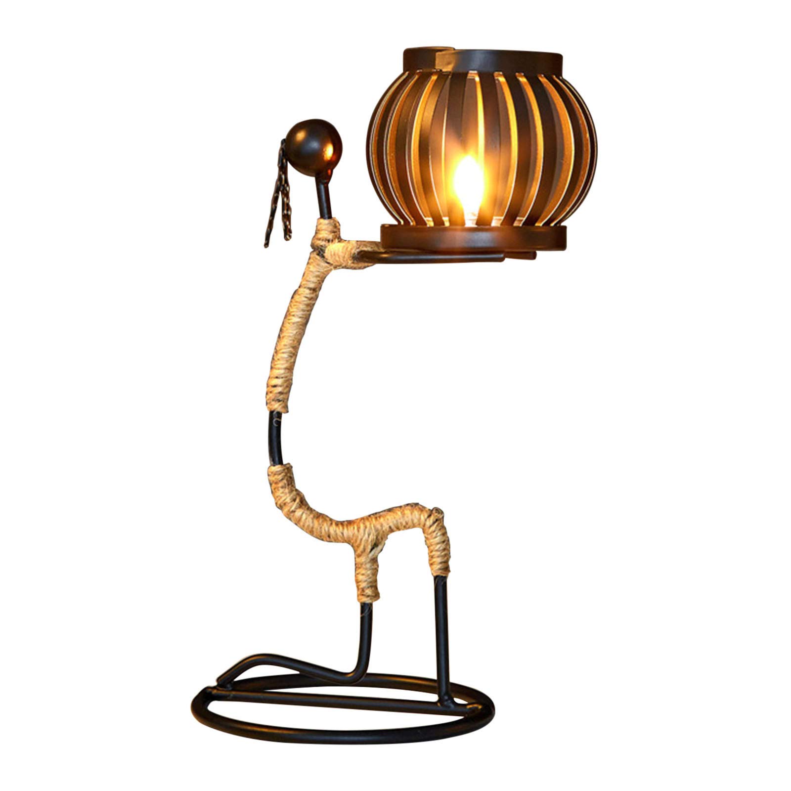 Vintage Metal Candle Holder for Fireplace & Dining Decor - Party & Home Decor