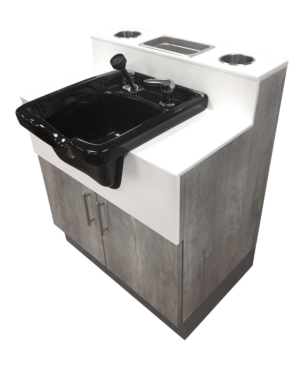LACARTE Professional Anchor Cabinet with Shampoo Bowl - Salon & Barber Station for Hair Washing & Styling - Perfect for Home & Commercial Use