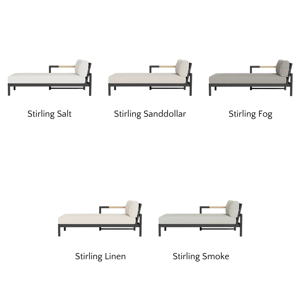 Breeze XL Outdoor Chaise Lounge Chair - Left Facing Patio Furniture for Poolside, Garden & Backyard Relaxation