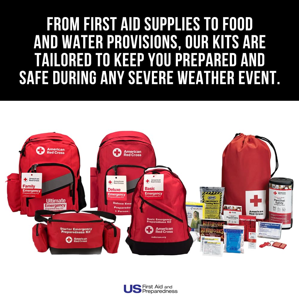First Aid Concepts Basic Emergency Preparedness Starter Kit - 12 Hour Survival Supplies for 1 Person | Includes Water, Phone Charger, Blanket & Food | Perfect for Camping, Hiking, Natural Disasters & Emergency Preparedness