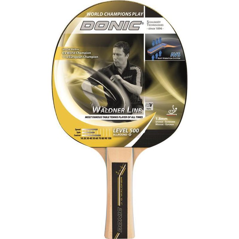 Donic Schildkröt Waldner 500 Professional Table Tennis Racket - Premium Ping Pong Paddle for Competitive Play & Training