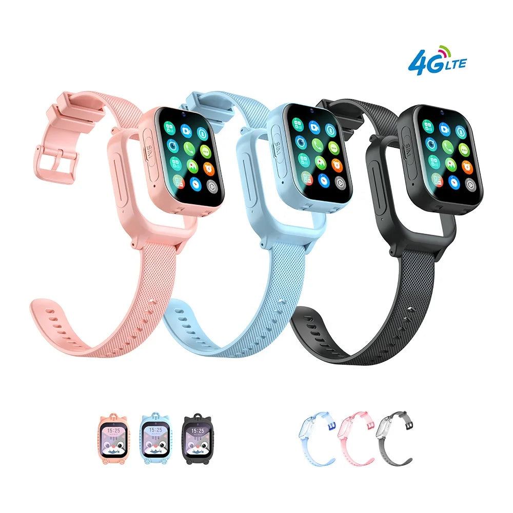 **K26 2024 Newest 4G GPS Smart Watch for Kids - Waterproof Tracker with SOS Call & Real-Time Location - Perfect for School, Outdoor Play & Safety Monitoring**