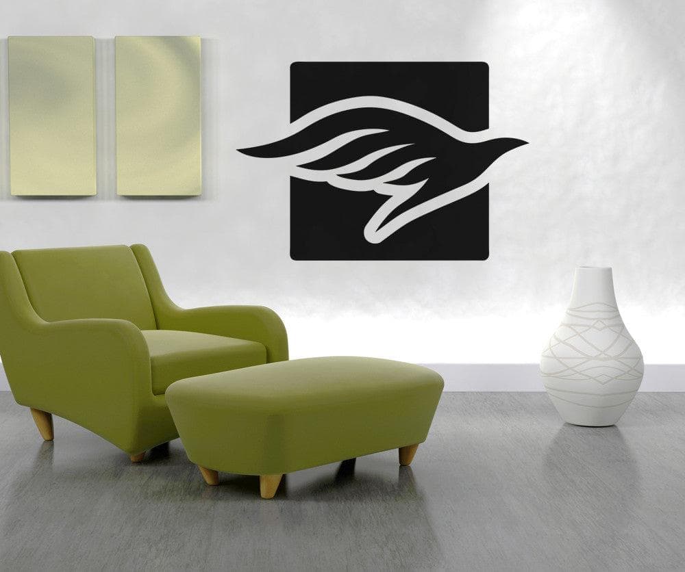 Dove Vinyl Wall Decal Sticker - Square Shape #OS_AA1292 for Home Decor, Nursery, Office & Wedding