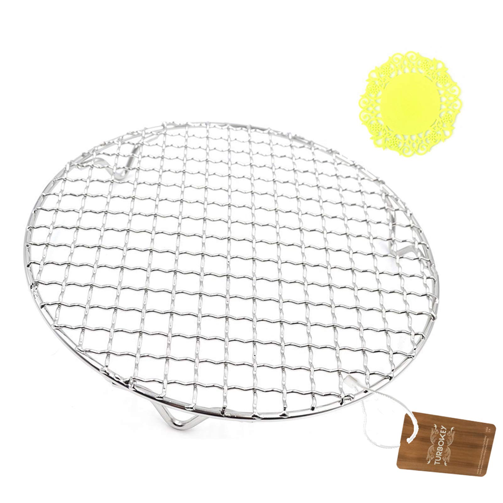Stainless Steel Pressure Cooker Canning Rack with Legs - 7.9 Inch Cross Wire Rack for Steaming, Cooling & Baking - Fits Instant Pot, Air Fryer & Most Pressure Cookers - Perfect for Home Canning, Meal Prep & BBQ (200mm/7.9