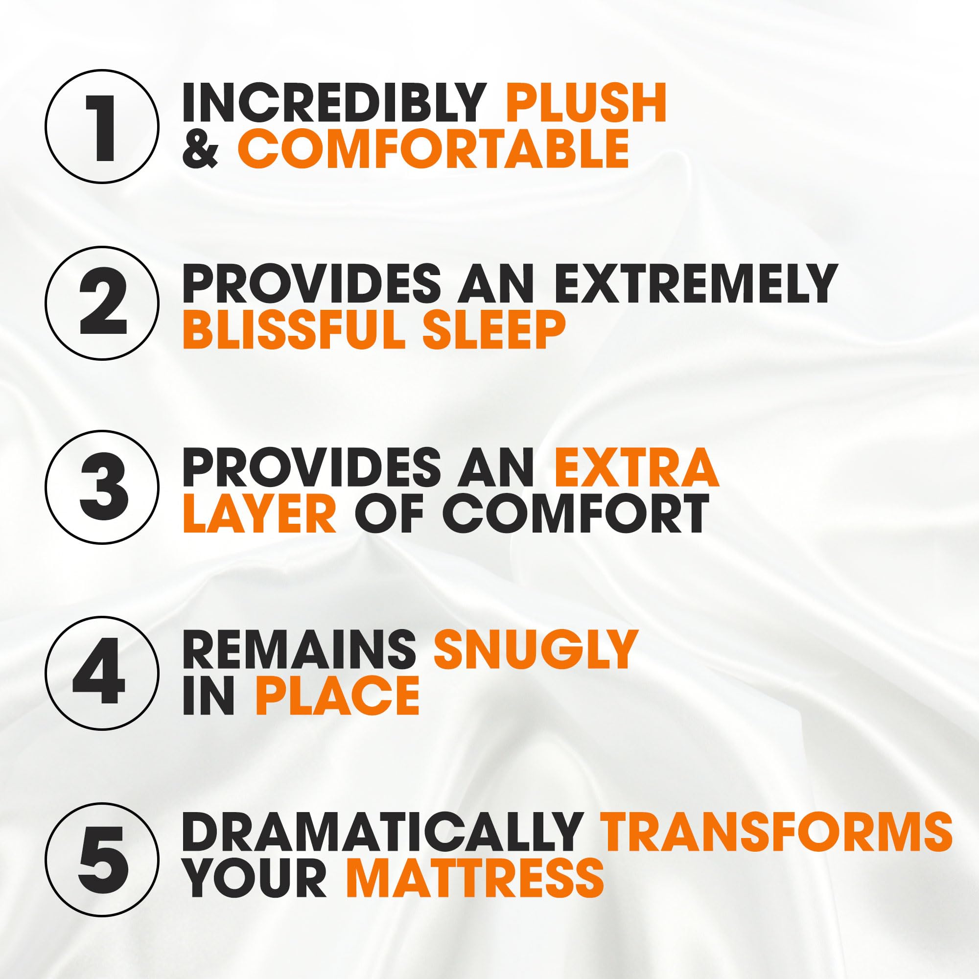 Cheer Collection Plush Mattress Topper - King Size Pillow Top Mattress Pad for Back Pain Relief & Pressure Relief, Premium Down Alternative Bed Topper with Elastic Anchor Bands, Hypoallergenic & Breathable - Perfect for Guest Beds, Master Bedrooms & Luxury Hotel Style Comfort