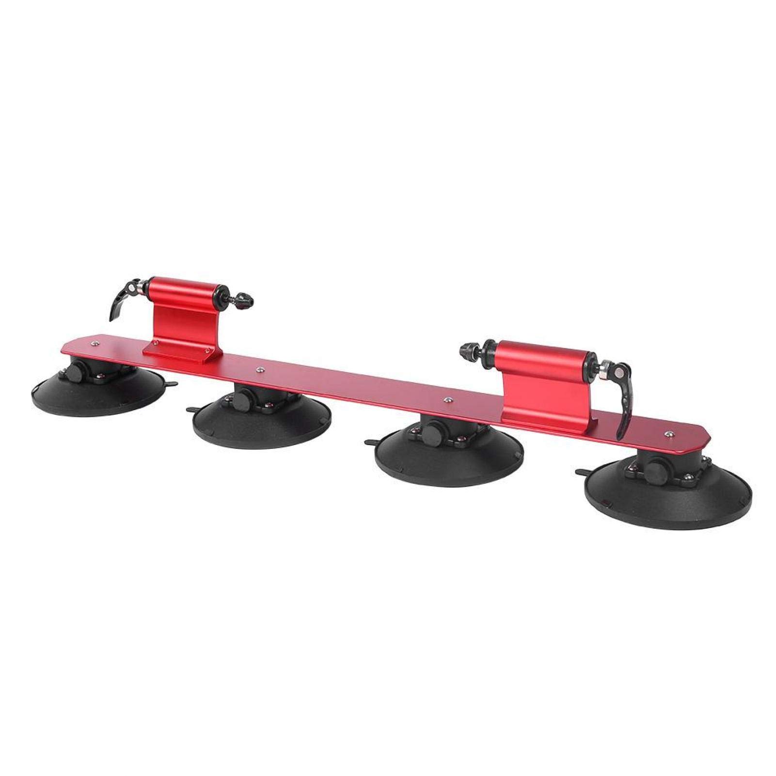 LAIONTY Anti-Fall Car Roof Bike Rack - Aluminum Alloy Bicycle Carrier with Suction Cups for 2 Bikes - Perfect for Road Trips, Camping & Outdoor Adventures