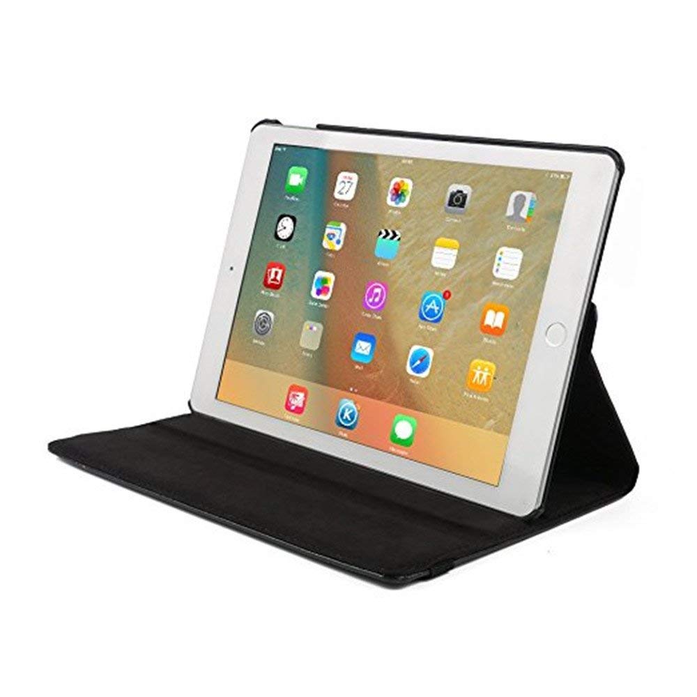 360° Rotating PU Leather Stand Case for iPad Mini 5 (2019) - Full Body Protection, Multiple Viewing Angles, Hands-Free Design | Perfect for Work, Study & Entertainment (7.9 inch, Black)