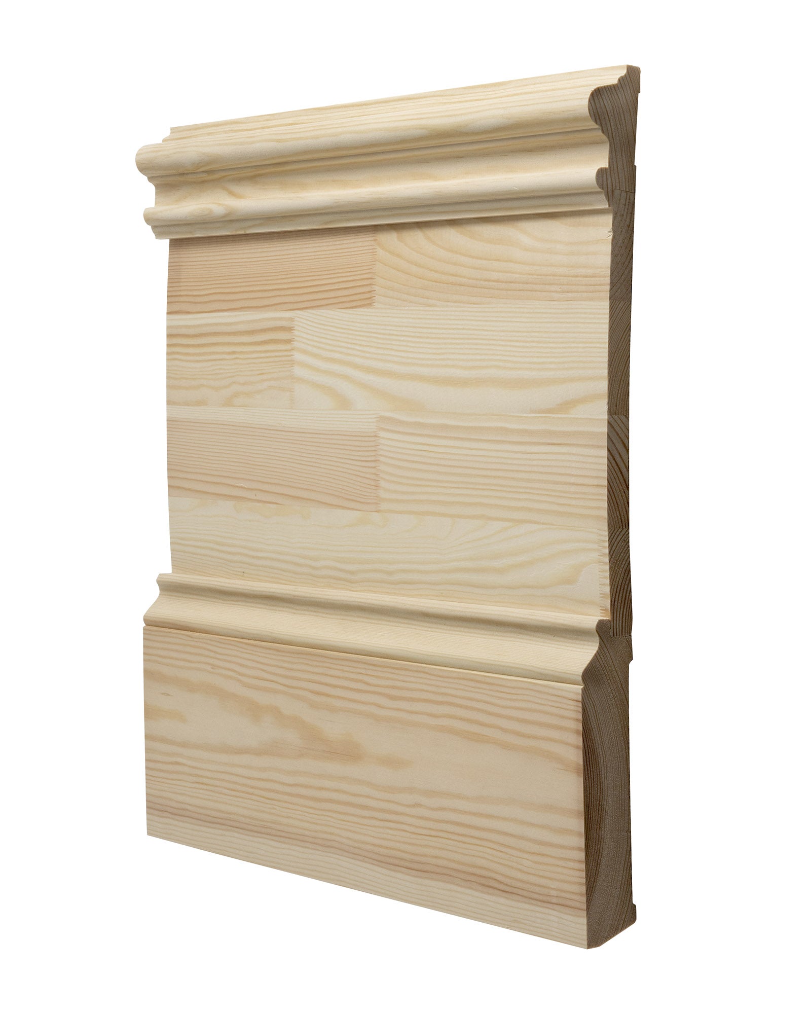 Classic Three-Part Baseboard Molding - Durable Floor Trim for Home & Office Interior Design
