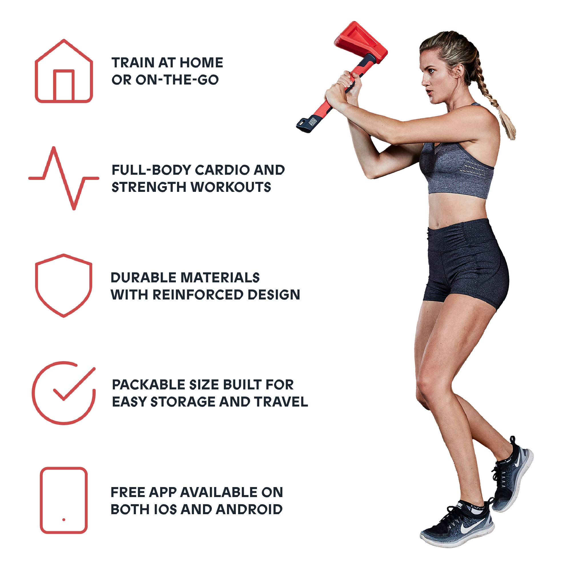 Portable Functional Trainer System - Home Gym Workout Equipment for Strength Training | Cardio & Core Exercises for Men & Women | Perfect for Small Spaces & Home Fitness Routines