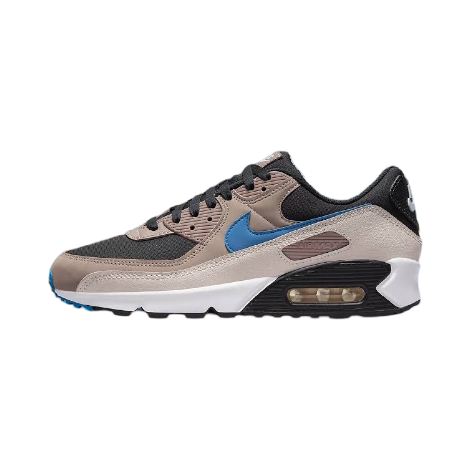 Nike Air Max 90 Sneakers - Malt Blue, Slate Black & Taupe Haze Colorway | Comfortable Cushioned Running Shoes for Men & Women | Perfect for Jogging, Gym Workouts & Casual Wear