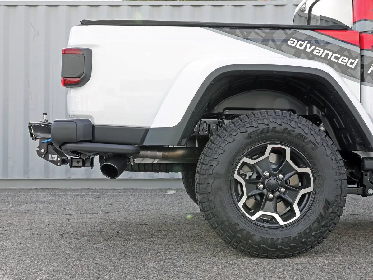 AFE Vulcan Stainless Steel DPF Back Exhaust System with Black Tip for 2021-2023 Jeep Gladiator 3.0L EcoDiesel V6 - High Performance Diesel Exhaust Upgrade for Off-Road & Towing