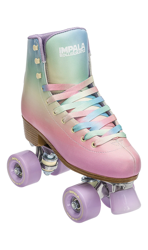 Impala Roller Skates for Women - Pastel Fade Quad Skates with Light-Up Wheels | Outdoor & Indoor Skating, Rink, Fitness, Roller Derby, Casual Fun