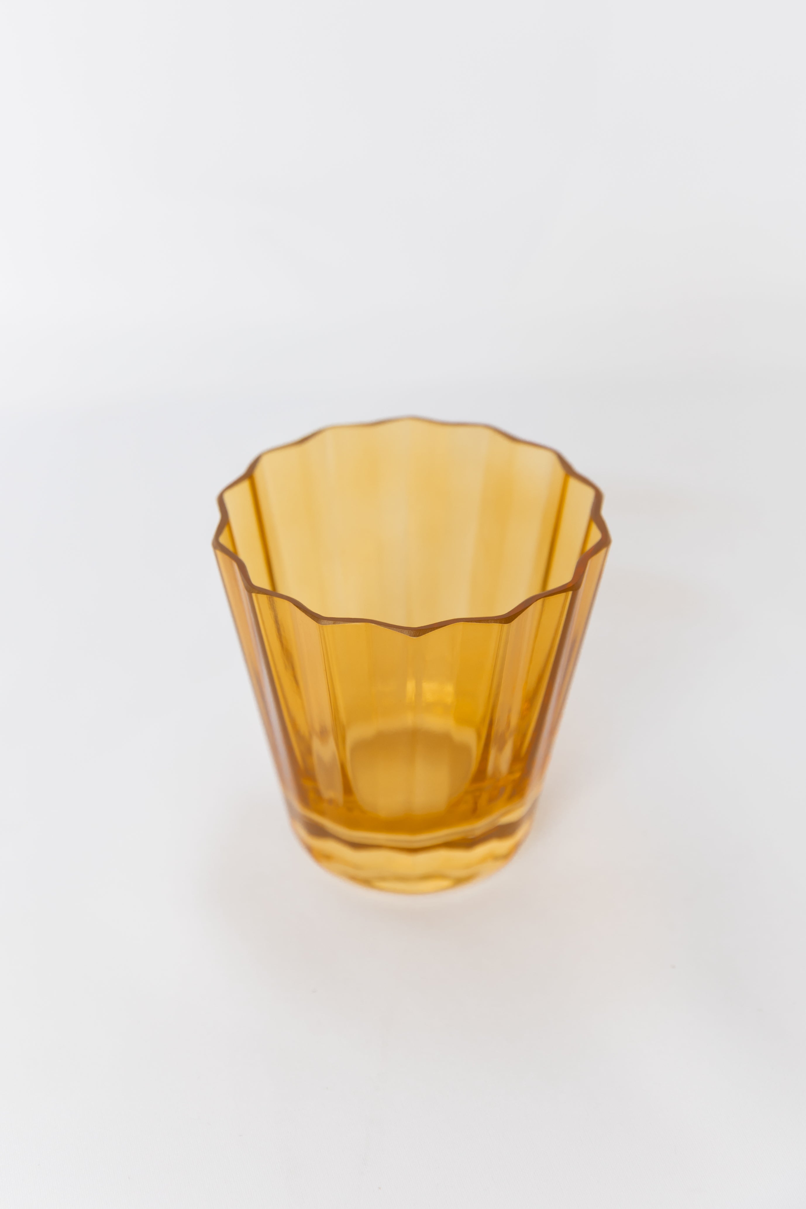 Estelle Colored Sunday Lowball Glasses - Set of 6 Butterscotch Cocktail Glasses for Whiskey, Bourbon & Iced Drinks - Perfect for Home Bars, Parties & Gifts