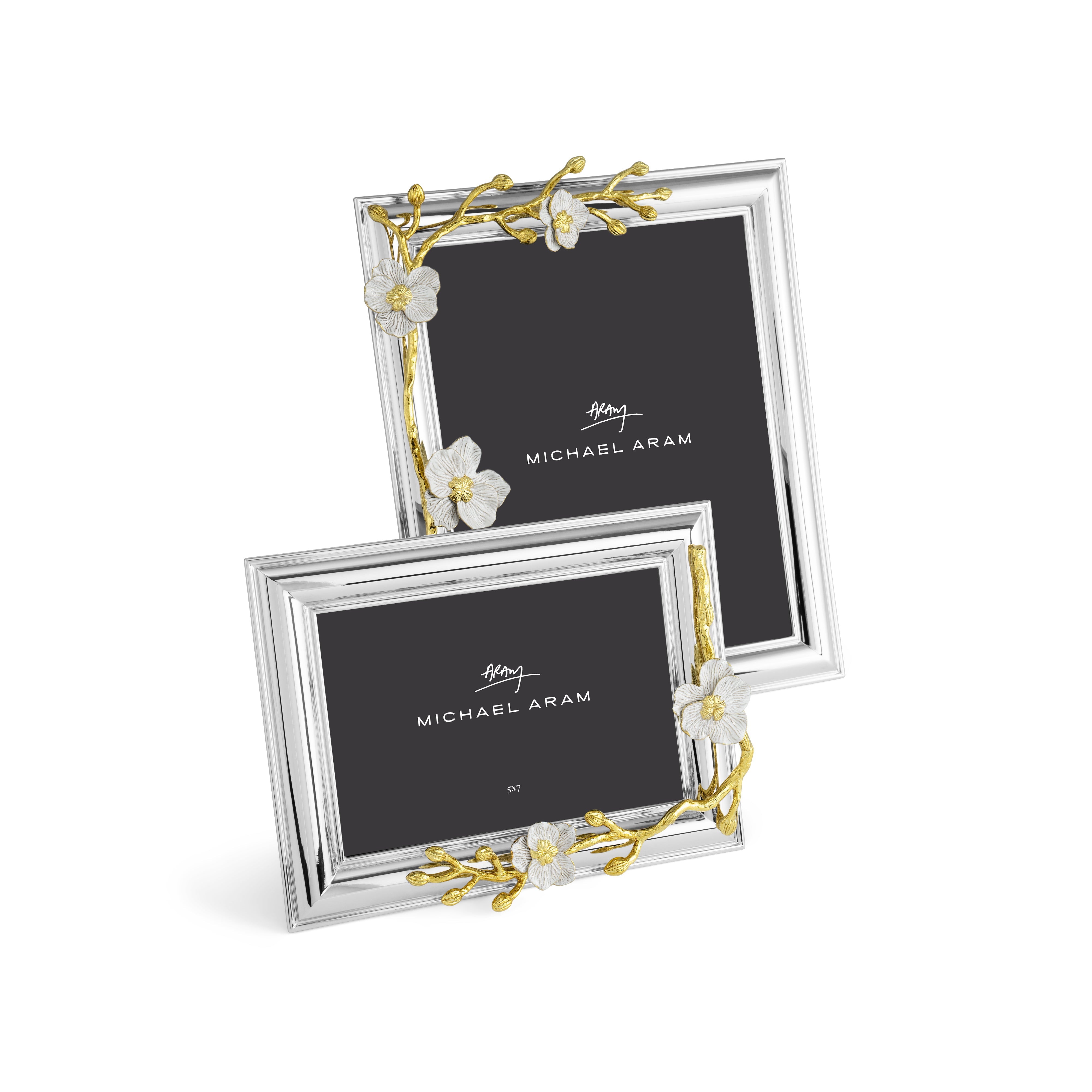 Elegant Orchid Picture Frame - Floral Wall Decor for Home & Office - Perfect for Wedding, Anniversary & Birthday Gifts - Display Your Precious Memories in Style